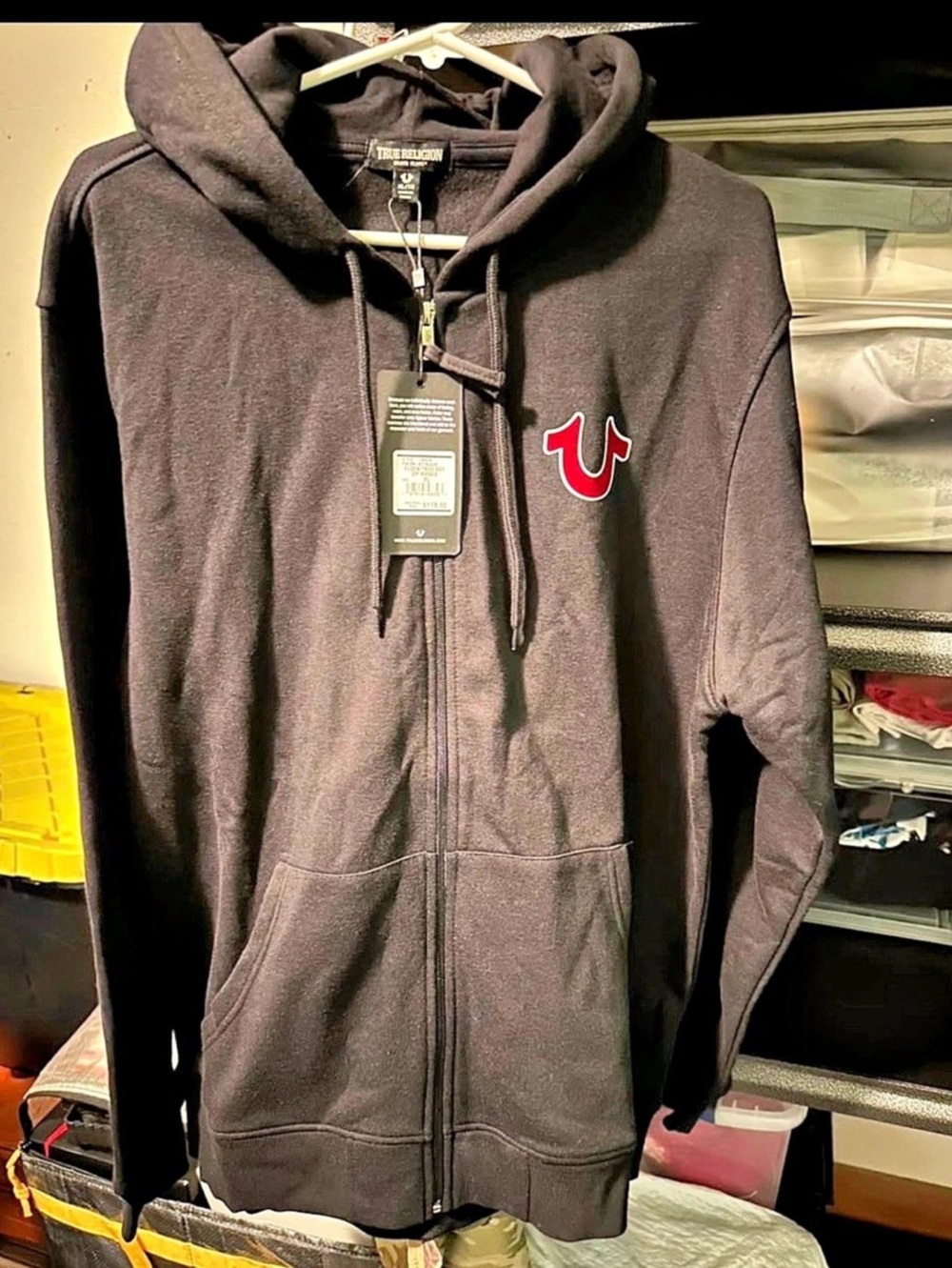 True Religion Flock Triology Zip Hoodie Black XL